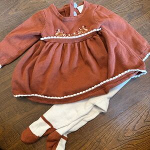 Edgehill Collection Newborn Knit Outfit | Vintage Floral Baby Girl Set